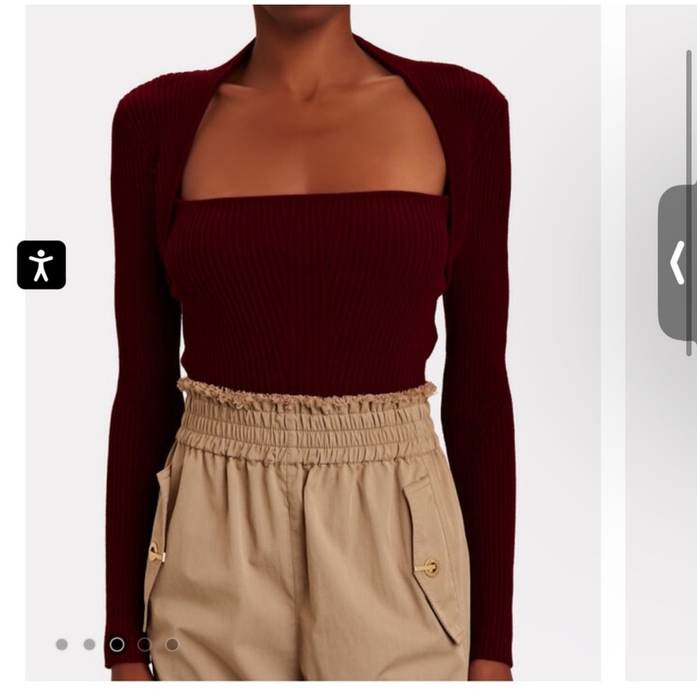 Intermix Colbie Rib Knit Top - Picture 2 of 4